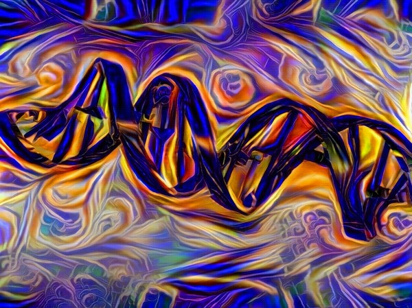 DNA Strand Artwork by Bruce Rolff